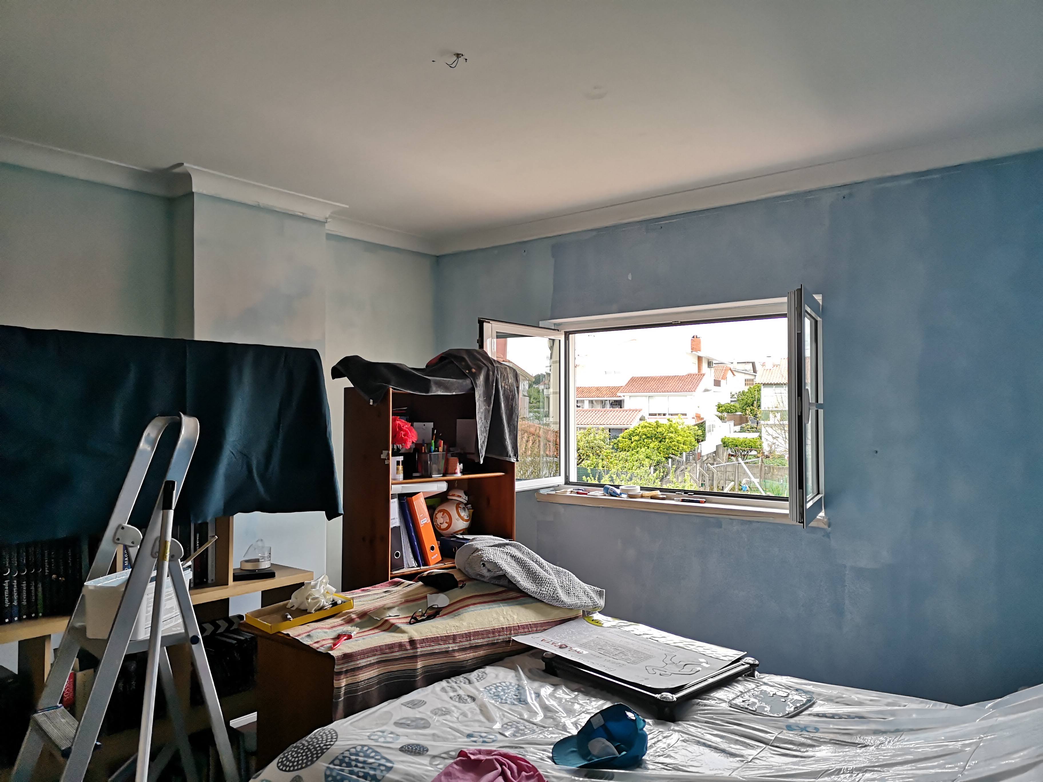 A mudança de quarto…